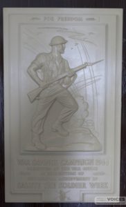 War Savings plaque