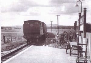 Train in Yarmouth Station 1950s